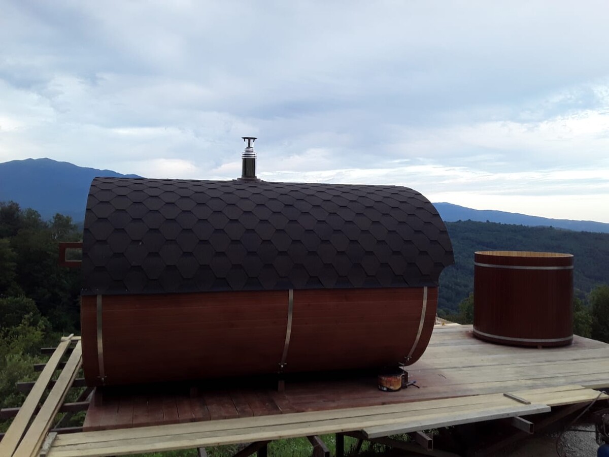 Купель охлаждающая круглая — установка